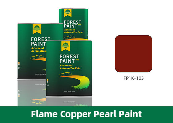 Flame Copper Pearl Auto Paint Metallic White Car Paint High Adherence